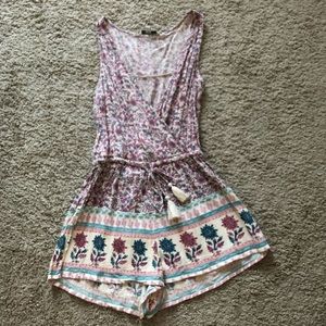 Patterned romper